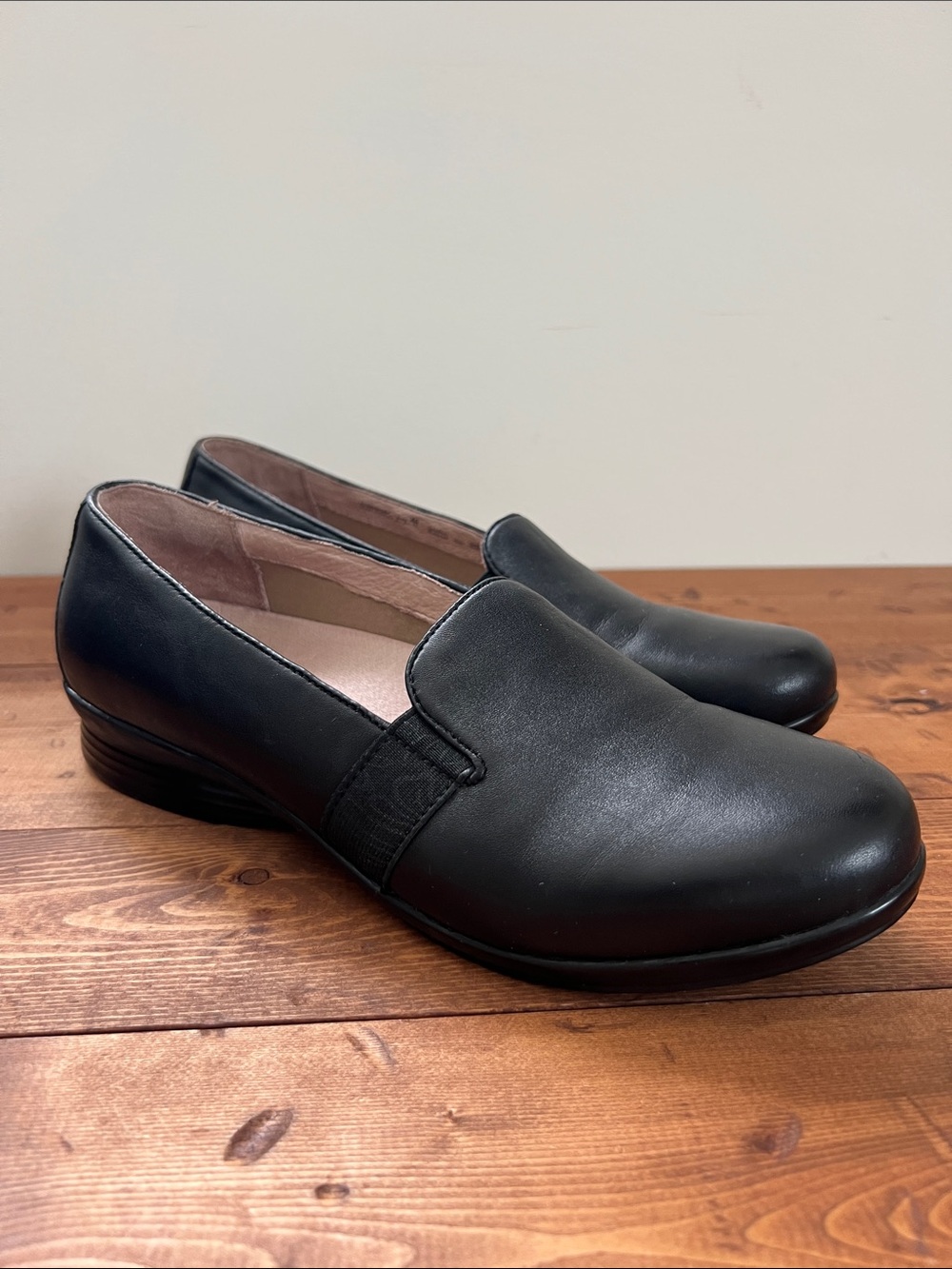 Dansko Addy Women's Size 40 Shoe Black Leather Slip On Comfort Casual 9.5 - 10